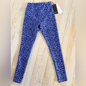 New Calia Legging 7/8 High Rise Essential Collection Leopard Animal Print XS